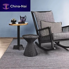 Contemporary side table Bollawickerresin wickerresin wicker base