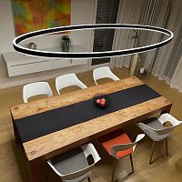 Hanging light fixture DOPPIO ELLIPSELEDellipticalIP50