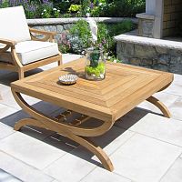 Contemporary coffee table FIORI® : 9813teaksquarehome