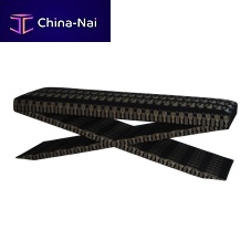 Contemporary upholstered bench X STOOLfabricwhiteblack