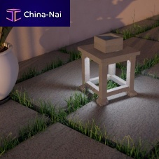 Floor lamp LANTERNconcretecontemporaryoutdoor