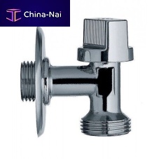 Washbasin shut-off valve wall-mountedchrome-plated brassbathroom