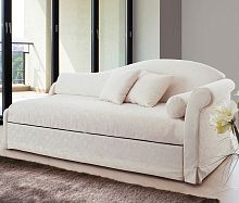 Sofa bed traditionalvelvetwhite