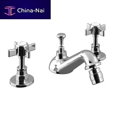 Double-handle bidet mixer tap IMPERIALcountertopchrome-plated brassbathroom