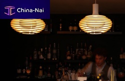 Pendant lamp DIPPERwoodencontemporarycorded