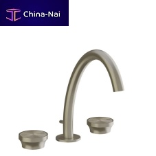 Double-handle washbasin mixer tap 66013countertopbrassbathroom