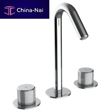 Double-handle washbasin mixer tap Z00911countertopbrassbathroom