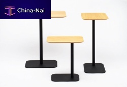Contemporary side table MG oakMDFsteel
