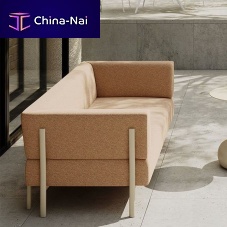 Contemporary armchair TEN / T01_Ofabricsynthetic leatherstainless steel