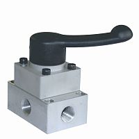Rotary hydraulic directional control valve 990100040lever-operated4/3-wayaluminum