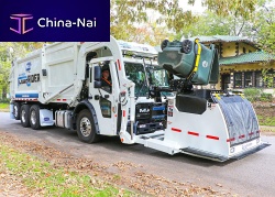 Front-loading waste collection vehicle diesel