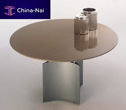 Contemporary dining table 925titaniumsquarehome