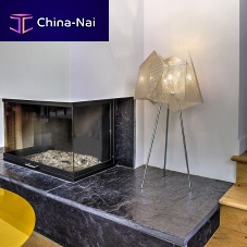 Floor-standing lamp CRISTAL N�34Bpolished stainless steelcontemporaryinterior