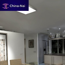 Contemporary ceiling light APOLOsquareglassbrass