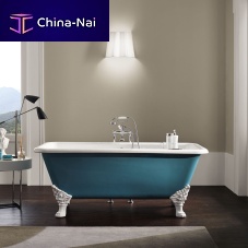 Bathtub with legs HUDSONcast ironcopperglass