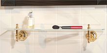 Wall-mounted shelf EVANtraditionalbrasscrystal