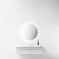 Double washbasin cabinet SETTE.ZEROwall-hungMDFCristalplant®