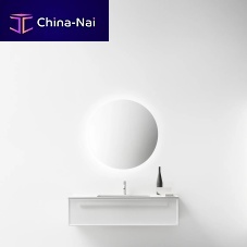 Double washbasin cabinet SETTE.ZEROwall-hungMDFCristalplant®