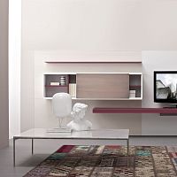Contemporary coffee table DARWINlacquered glassceramicchromed metal base