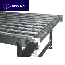 Modular conveyor belt wire meshurethanefabric