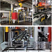 Stator induction heater shrink fitmulti-voltagemedium-frequency
