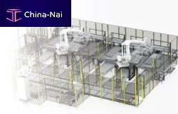 Robotic palletizer industrialdistributionfor the food industry