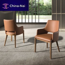 Contemporary dining chair 4157indoorsynthetic leatherin synthetic fabric