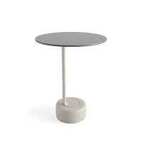 Contemporary side table OELLMDFtempered glassporcelain stoneware