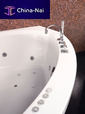 Corner bathtub AREAacrylicwhite