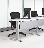 Contemporary table EXPANSION TRAININGwiremetal baserectangular