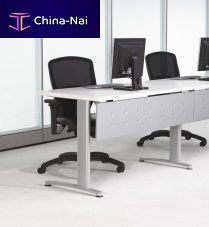 Contemporary table EXPANSION TRAININGwiremetal baserectangular