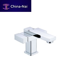 Double-handle washbasin mixer tap MODENA: E50-MNFC countertopchromed metalbathroom
