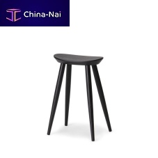 Contemporary bar stool C COLLECTION solid woodash base4-legged