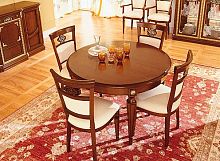 Traditional table CAPRI woodenround