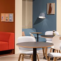 Contemporary wall light LANAindoorleatherfelt