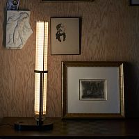 Floor-standing lamp FRECHINanodized aluminumcontemporarycorded