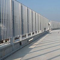 Metal grid fence PRESS-LOCKEDfor public spacesfor sports fieldsindustrial