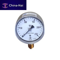 Dial pressure gauge MSthreadedstainless steelBourdon tube