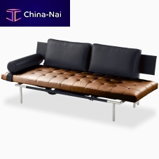 Convertible sofa CAMPUS DE LUXEcontemporaryfabricleather