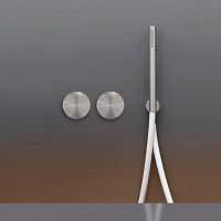 Shower mixer tap GIO25for bathtubwall-mountedstainless steel