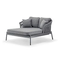 Contemporary daybed TROPEAfabricaluminumrope