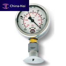 Bourdon tube vacuum gauge 090599 wet dial