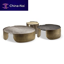 Contemporary coffee table Atenaealuminumceramicmarble