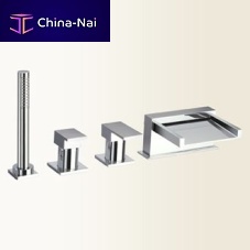 Shower mixer tap OPEN_SPACE: 3469for bathtubdeck mountedchromed metal