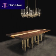 Contemporary dining table IL PEZZO 6oakwalnutsolid wood