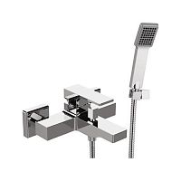 Bathtub mixer tap AU02wall-mountedchrome-plated brassbathroom