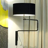 Contemporary wall light SWIVELindoorpowder-coated steelround
