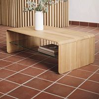 Contemporary coffee table OLIAoakwalnutoiled wood