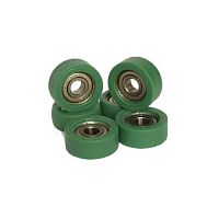 Bearing wheel type roller polyurethanefor inspection machines