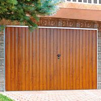 Swing garage door DOUBLE-LEAFgalvanised steelmanualinsulated